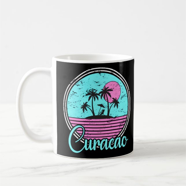 Caneca De Café Curacao Viagem ou Férias (Esquerda)