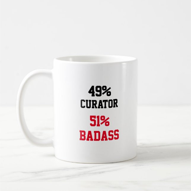 Caneca De Café Curador Badass (Esquerda)
