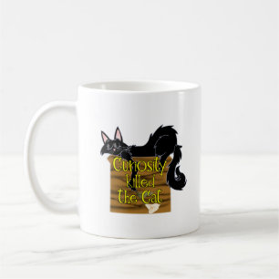 Caneca De Café curiosidade matou o gato, mas a satisfação trouxe