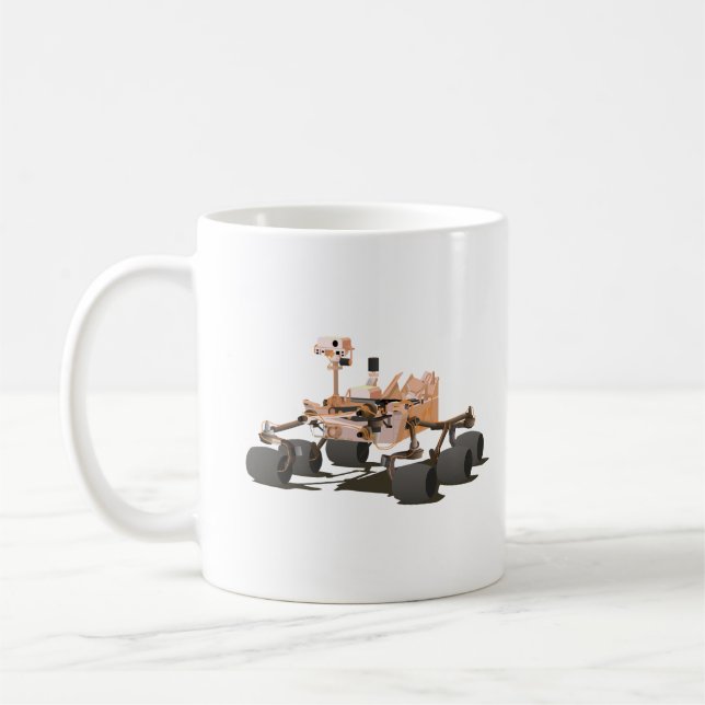 Caneca De Café Curiosity Mars Rover (Esquerda)