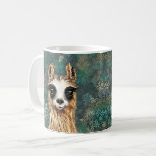 Caneca De Café Curioso Bebê Llama Engraçado Café Mug