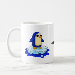 Caneca De Café Curioso Pinguim Curioso
