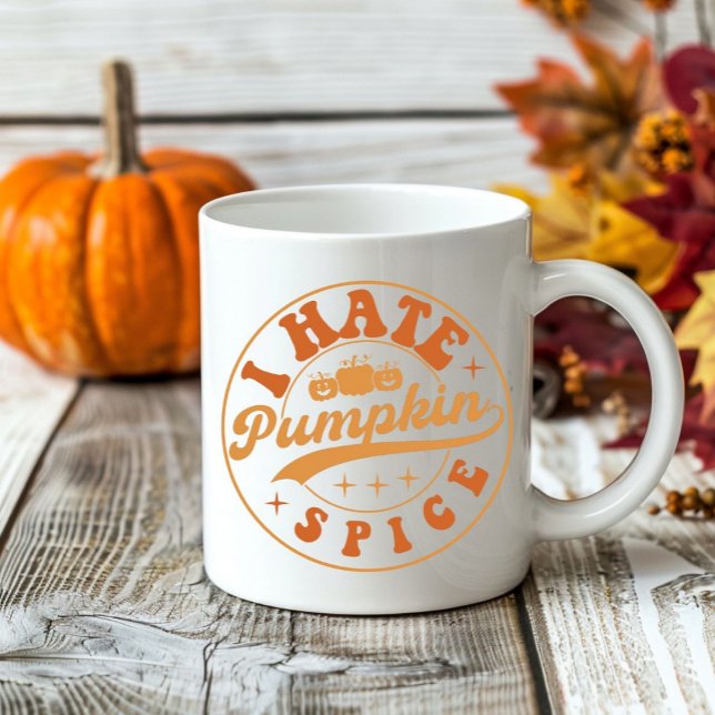 Caneca De Café Curioso Sazonal Caiu Odeio Pumpkin Spice Café (Criador carregado)