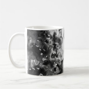 Caneca De Café Curly Grace: Beleza da Aquarela da Moda