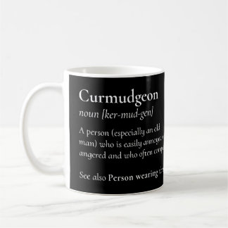 Caneca De Café Curmudgeon Para O Filhote Grumpy, Grouchy, Pai Ou
