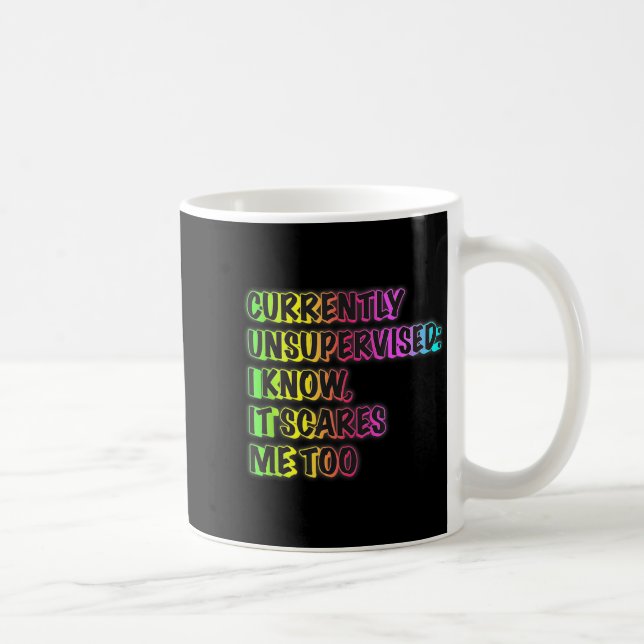 Caneca De Café Currently Unsupervised Funny Quote Humor Sarcastic (Direita)