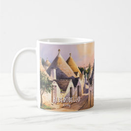 Caneca De Café Custom Alberobello Trulli House Watercolor Travel
