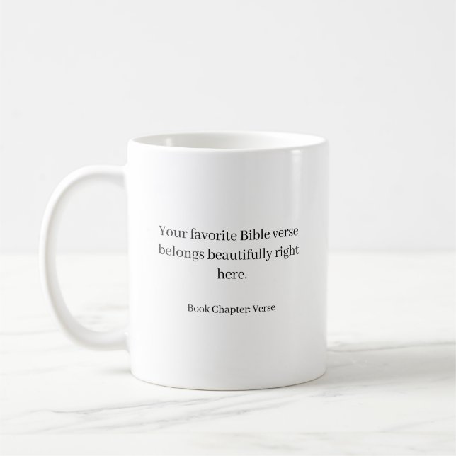 Caneca De Café Custom bible verse - create your own  (Esquerda)