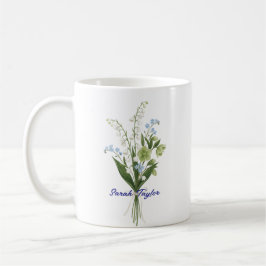 Caneca De Café Custom Birth Flower Lily of The Valley