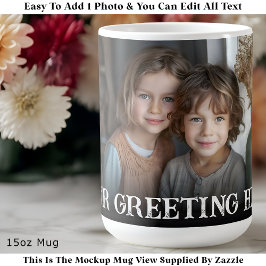 Caneca De Café Custom Bold Personalized Family One Photo