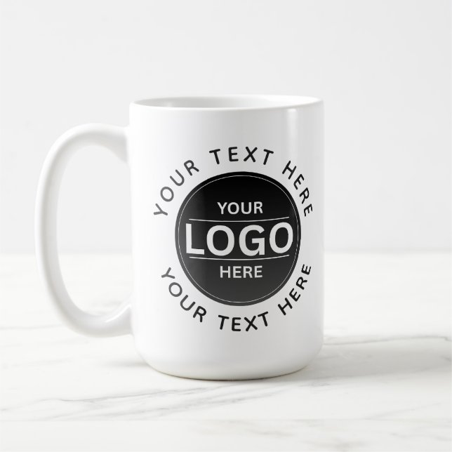 Caneca De Café Custom Business Brand Logo (Esquerda)