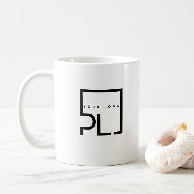 Caneca De Café Custom Business Logo Branded  (Com Donut)