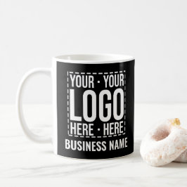 Caneca De Café Custom Business Logo Company Personalized Modern
