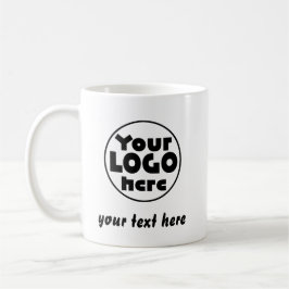 Caneca De Café Custom Business Logo Text  Professional Company
