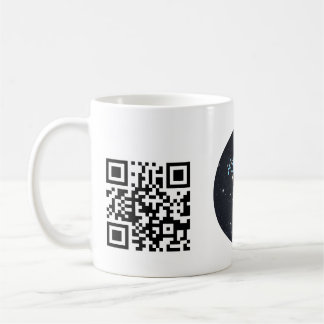 Caneca De Café Custom Business Logo with QR code 