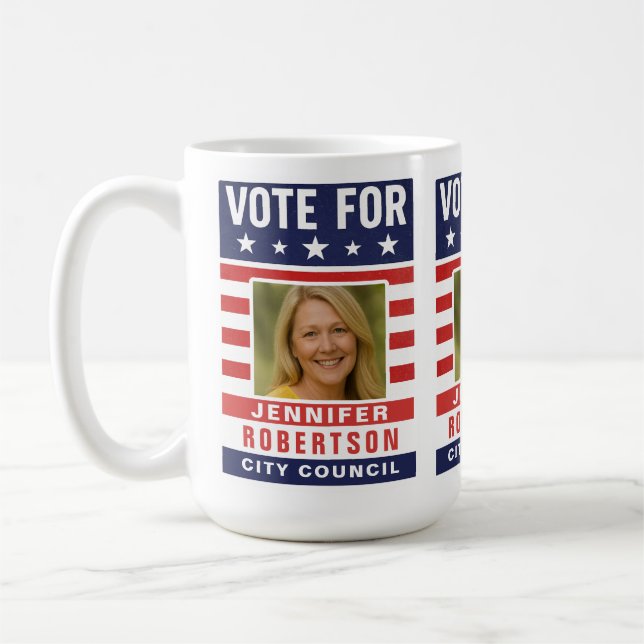 Caneca De Café Custom Campaign Election (Esquerda)