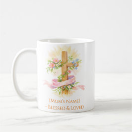 Caneca De Café Custom Christian Mother’s Day Cross Mug