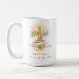 Caneca De Café Custom Christian Mother’s Day Cross Mug