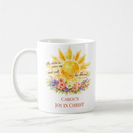 Caneca De Café Custom Christian Sun Floral Mother’s Day Mug
