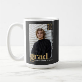 Caneca De Café Custom Class of 2026 Photo Graduation