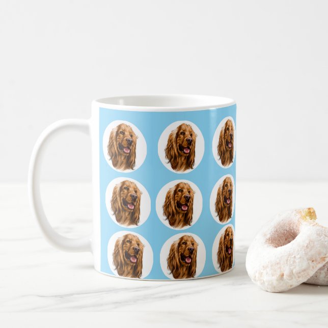 Caneca De Café Custom Cocker Spaniel Photo Mug | Personalized Pet (Com Donut)