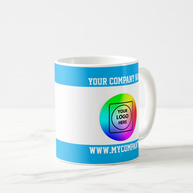 Caneca De Café Custom Company Logo Business Promo mug (Frente Esquerda)