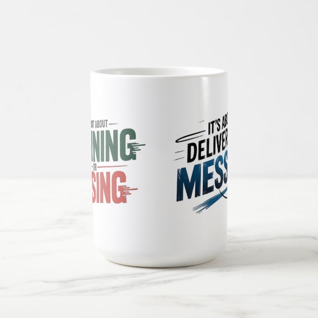 Caneca De Café Custom-Cut Vinyl Sticker (Centro)