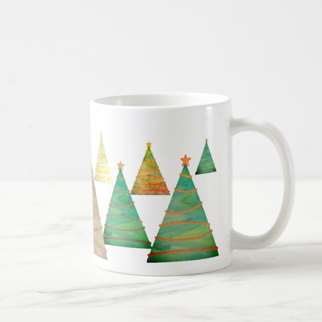 Caneca De Café Custom Designed Mug "Christmas Tree" (Direita)