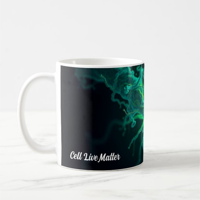 Caneca De Café Custom Doctor Nurse Biological Cell Science Art (Esquerda)