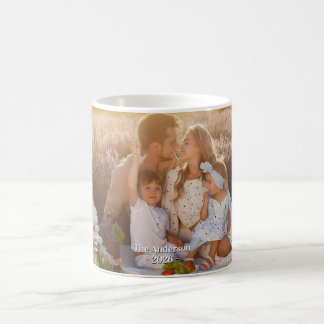 Caneca De Café Custom Family Photo – Personalized Last Name