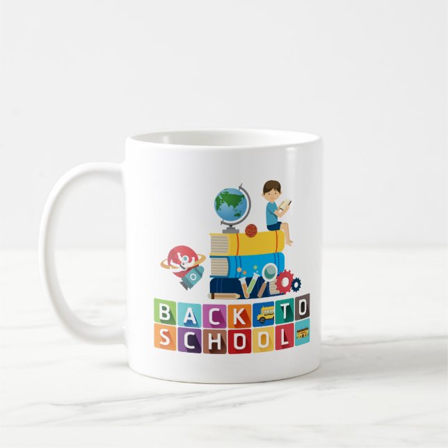 Caneca De Café custom gift for teacher, back to school, custom  (Esquerda)