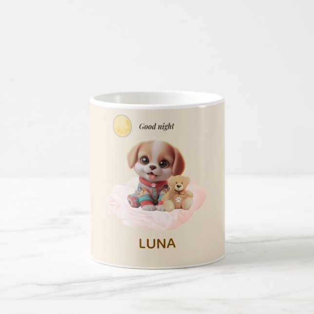 Caneca De Café Custom Good Night Puppy Mug (Centro)