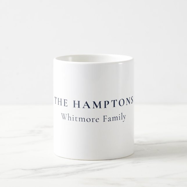 Caneca De Café Custom Hamptons New York Preppy Coastal Gift (Centro)