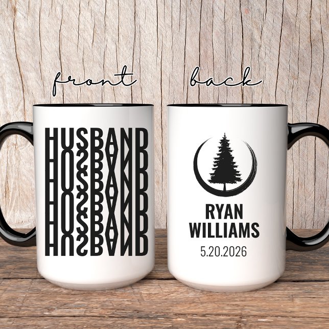 Caneca De Café Custom Husband and Wife Mug | Anniversary Gift (wedding mug gift, anniversary mug, bride and groom mug, Mr and Mrs mug, custom name mug,)
