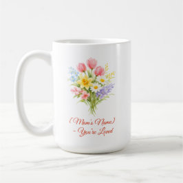 Caneca De Café Custom Mother’s Day Bouquet of Flowers Mug