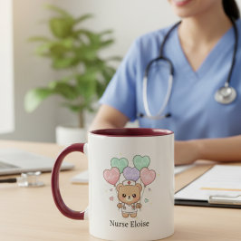Caneca De Café Custom Name Healthcare Hero Gift