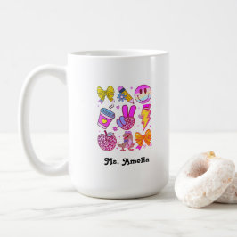 Caneca De Café Custom Name Mug, Custom Teacher Mug,Back to school