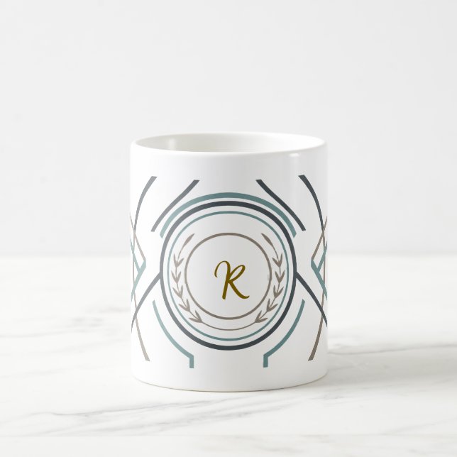 Caneca De Café Custom Name or Initial Mug – Premium Gift (Centro)