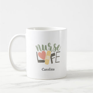 Caneca De Café Custom Nurse Name Mug | Nursing Gift for RN, LPN