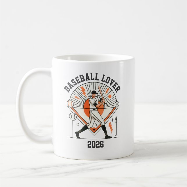 Caneca De Café Custom Personalized Global Baseball 2026 (Esquerda)