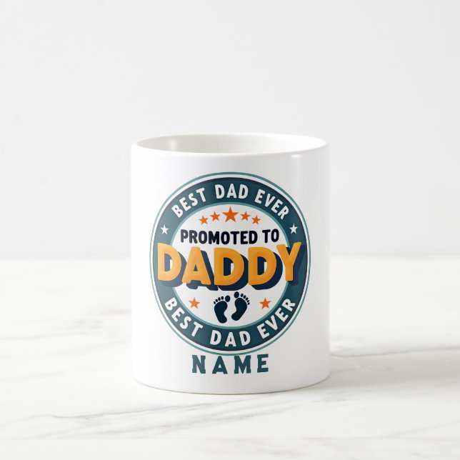 Caneca De Café Custom Personalized Name Gift for Dad (Centro)