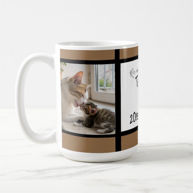 Caneca De Café Custom Pet Memorial Photo (Esquerda)