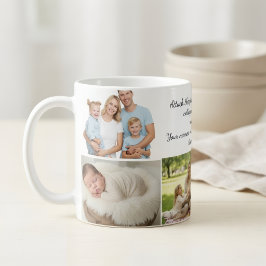 Caneca De Café Custom Photo Collage Mug – Your Photo & Your Text