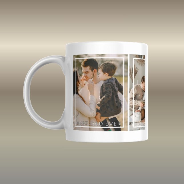 Caneca De Café Custom Photo Layout for Family Moments (Criador carregado)