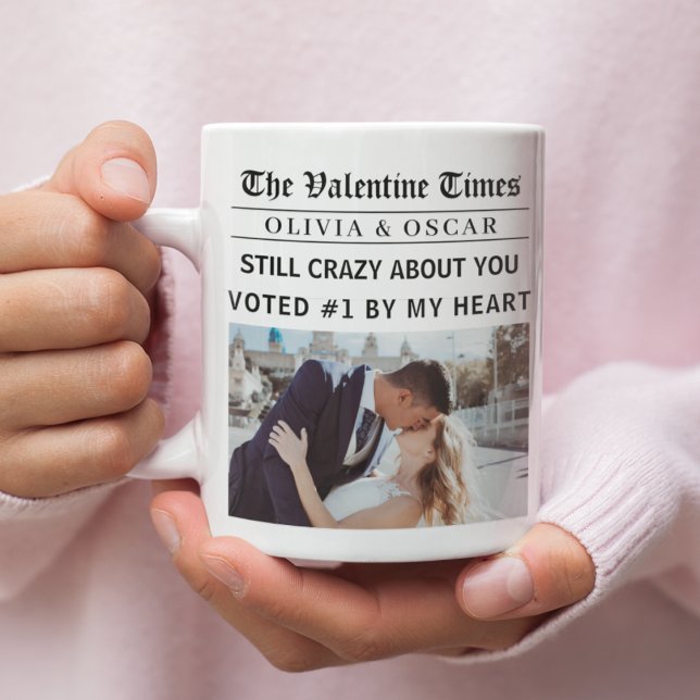 Caneca De Café Custom Photo – Personalized “Valentines Times Gift (Criador carregado)