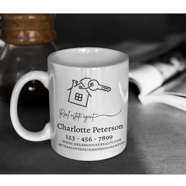 Caneca De Café Custom Realtor Coffee Mug (Criador carregado)