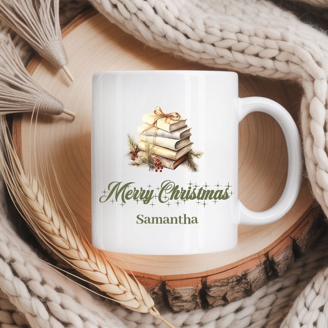 Caneca De Café Custom Scandinavian Christmas Name Coffee Mug (Custom Scandinavian Christmas Name Coffee Mug)