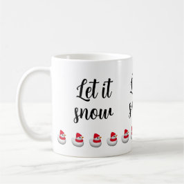 Caneca De Café Custom Text Cute Little Snowduck | Snowman winter