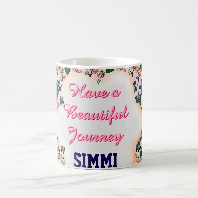 Caneca De Café Custom turtle pattern  (Centro)