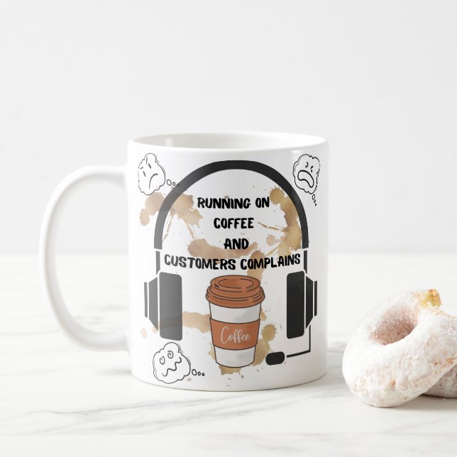 Caneca De Café Customer service mug (Com Donut)